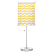 Yellow and White Chevron pattern Table Lamp (Right)