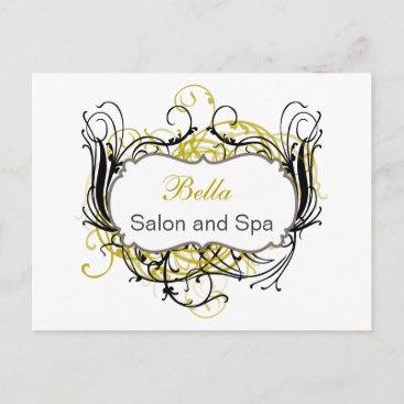 yellow and white Chic Business Thank You Cards