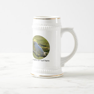 Yellow and White Cockatoo Parrot Beer Stein