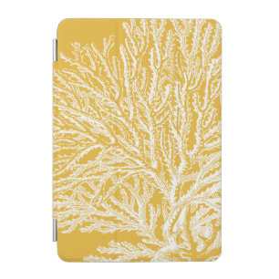 Yellow and White Coral iPad Mini Cover