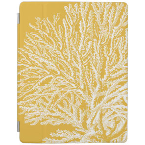 Yellow and White Coral iPad Smart Cover