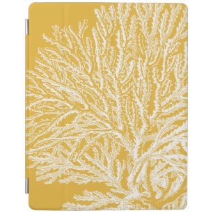 Yellow and White Coral iPad Smart Cover