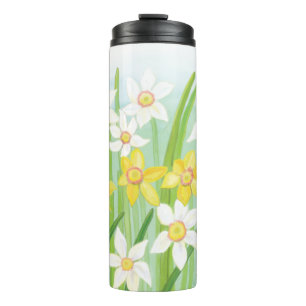 Yellow and White Daffodils in Spring Thermal Tumbler
