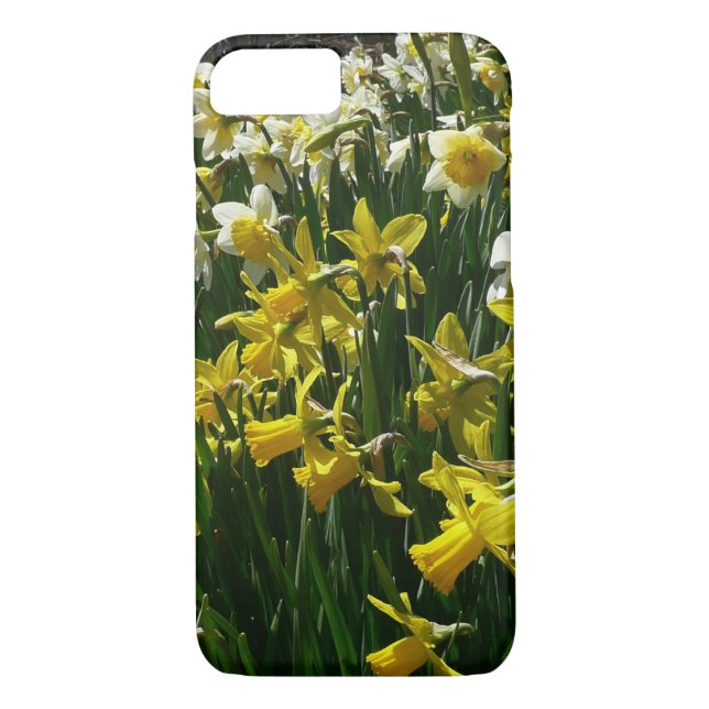Yellow and White Daffodils Spring Flowers Case-Mate iPhone Case (Back)