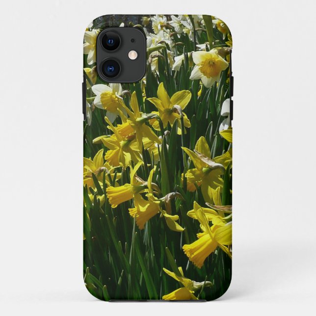 Yellow and White Daffodils Spring Flowers Case-Mate iPhone Case (Back)