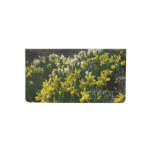 Yellow and White Daffodils Spring Flowers Checkbook Cover