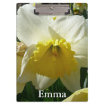 Yellow and White Daffodils Spring Flowers Clipboard