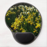 Yellow and White Daffodils Spring Flowers Gel Mouse Pad