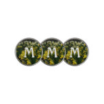 Yellow and White Daffodils Spring Flowers Golf Ball Marker