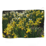 Yellow and White Daffodils Spring Flowers Golf Towel