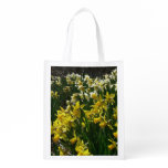 Yellow and White Daffodils Spring Flowers Grocery Bag