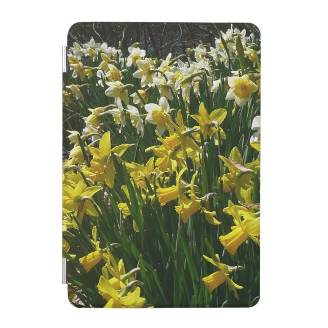 Yellow and White Daffodils Spring Flowers iPad Mini Cover (Front)