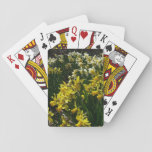 Yellow and White Daffodils Spring Flowers Poker Cards