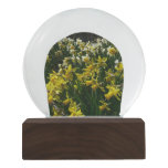 Yellow and White Daffodils Spring Flowers Snow Globe