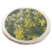 Yellow and White Daffodils Spring Flowers Sugar Cookie (Angled)