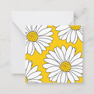 Yellow and White Daisies 2 Note Card