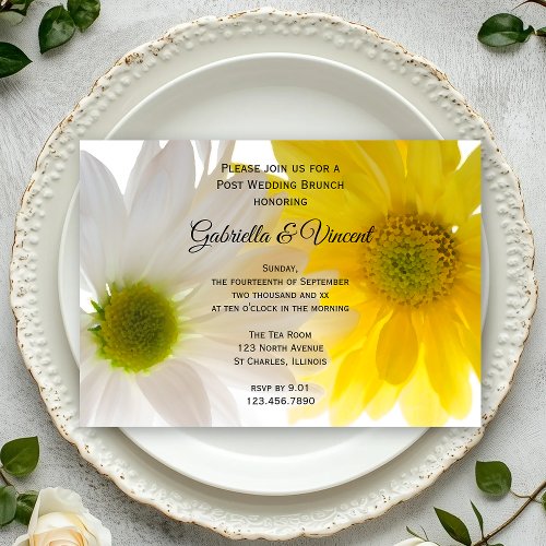 Two Daisies Post Wedding Brunch Invitation