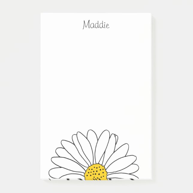 Yellow and White Daisy Notes (Front)