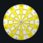 Yellow And White Dartboard<br><div class="desc">Yellow And White Dart Board</div>