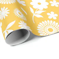 Daisy Yellow Wrapping Paper