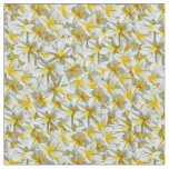 Yellow And White Frangipani Flowers, Fabric