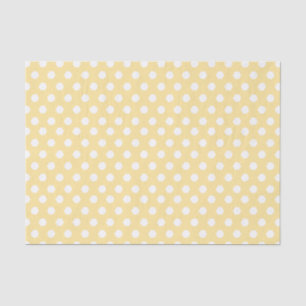 Yellow and White Honeycomb Pattern Tissue Paper