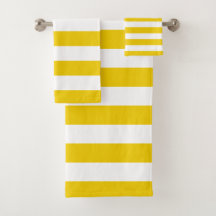 Yellow and White Horizontal Stripes