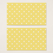 Yellow and White Polka Dots Pattern. (Front & Back)