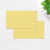 Yellow and White Polka Dots Pattern. (Desk)