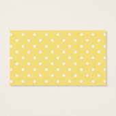 Yellow and White Polka Dots Pattern. (Back)
