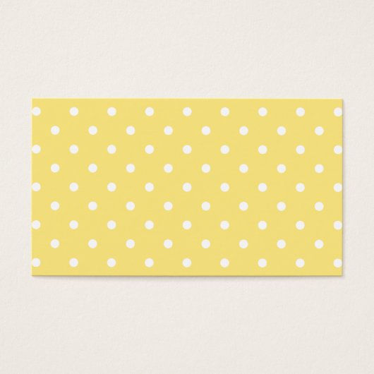 Yellow and White Polka Dots Pattern. (Front)