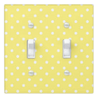 Yellow and White Polka Dots Pattern