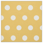 Yellow and white polkadot pattern DIY hobby fabric