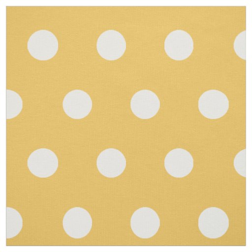 Yellow and white polkadot pattern DIY hobby fabric