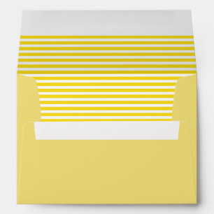 Yellow and White Striped Envelope