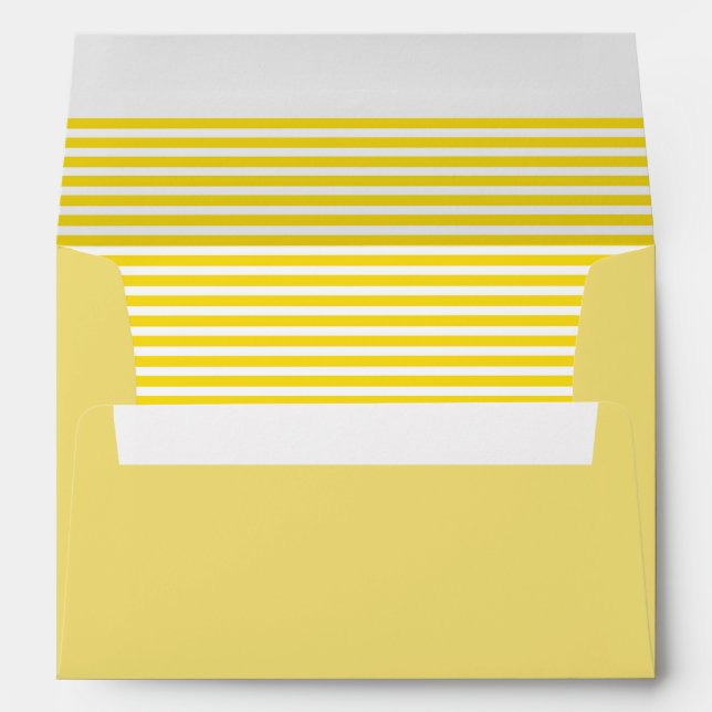 Yellow and White Striped Envelope (Back (Bottom))