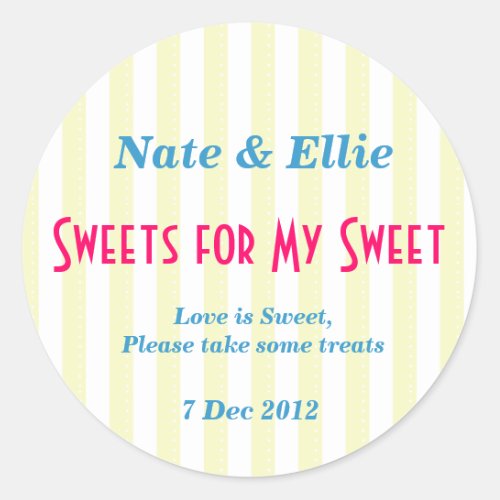 Yellow and white sweets for my Sweet Sticker