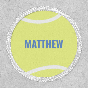 Yellow and White Tennis Ball Personalized Patch