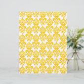 Yellow and White Vintage Damask Pattern 2 (Standing Front)