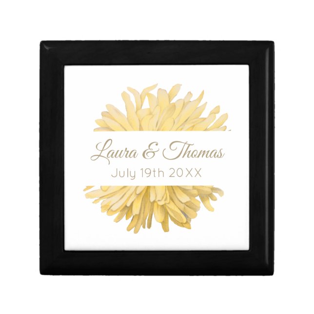 Yellow and White Wedding Gift Box (Front)