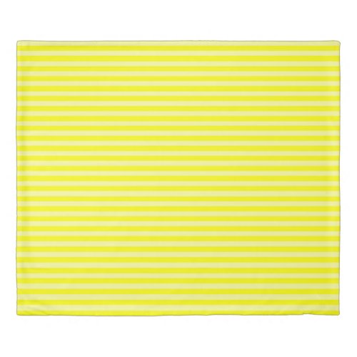 Yellow and Yellow Chalk Vintage Stripes Duvet Cover