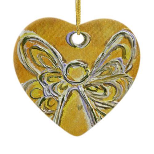 Yellow Angel Art Painting Ornament