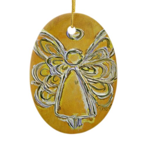 Yellow Angel Art Painting Ornament