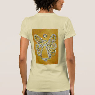 Yellow Angel Art Painting Shirt (Image on Back)