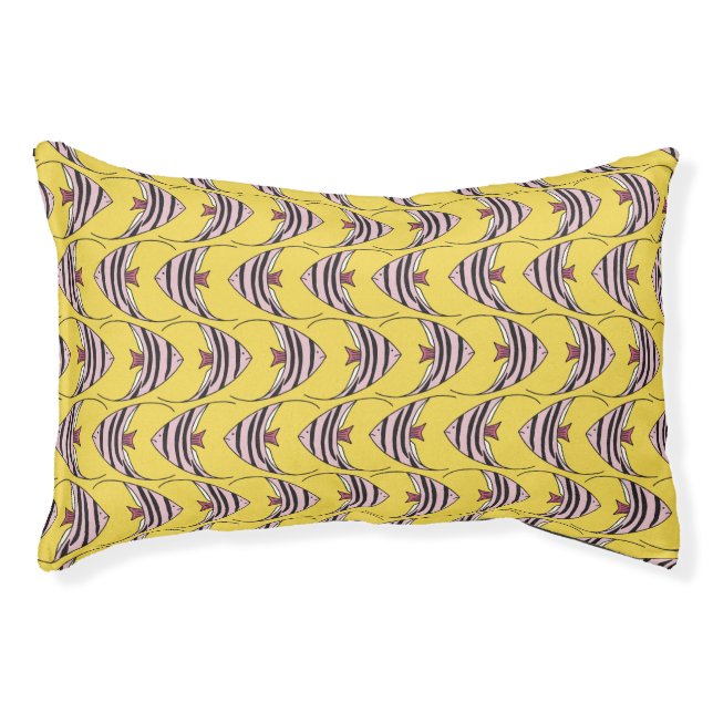 Yellow Angel Fish Pet Bed (Front)