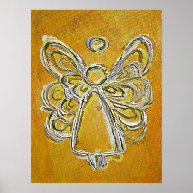 Yellow Angel Poster Art Print (Front)