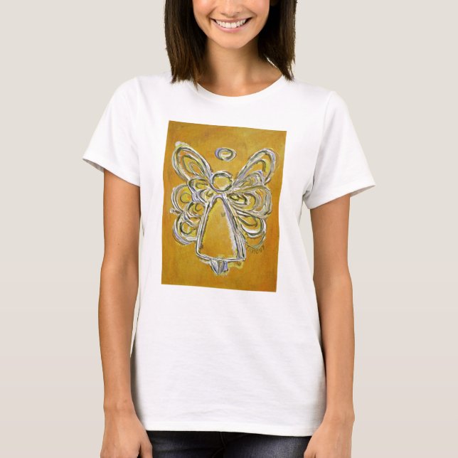 Yellow Angel T-shirt (Image on Front) (Front)