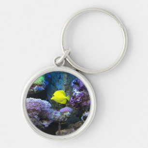 Yellow Angelfish Keychain