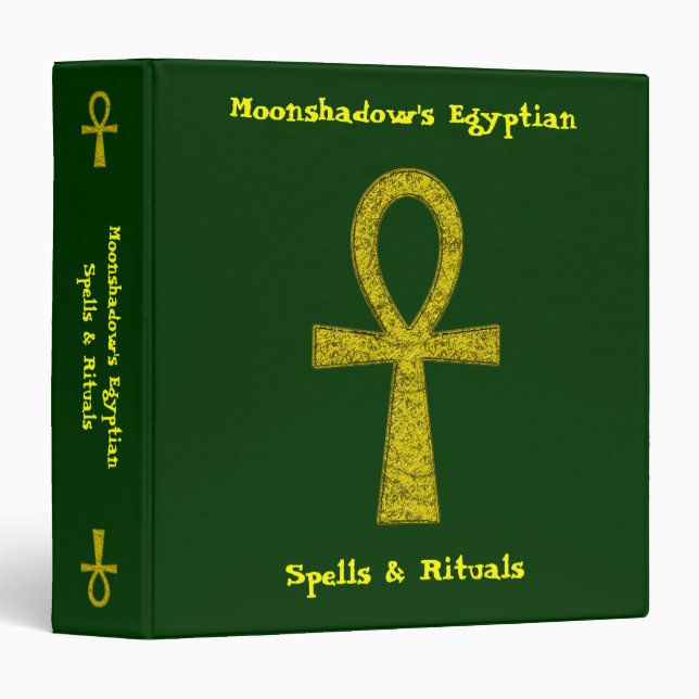 Yellow Ankh Binders (Front/Spine)