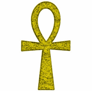 Yellow Ankh Photo Sculpture
